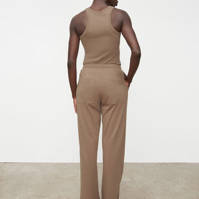 Drawcord Pants - Taupe