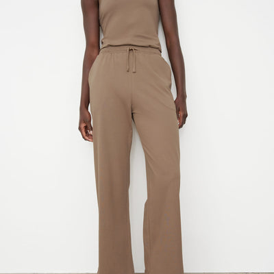 Drawcord Pants - Taupe