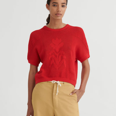 Ariel Top - Poppy Red