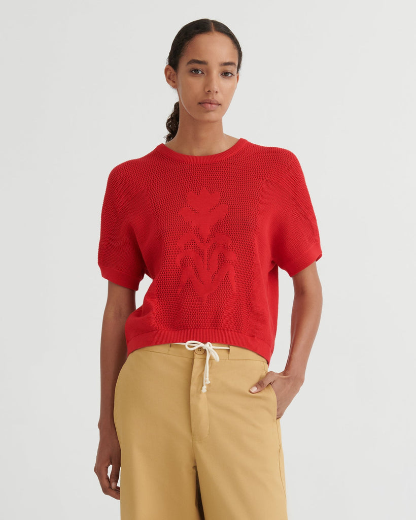 Ariel Top - Poppy Red