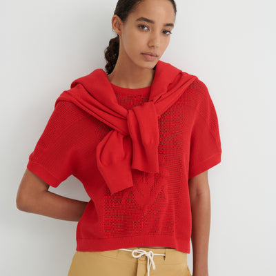 Ariel Top - Poppy Red