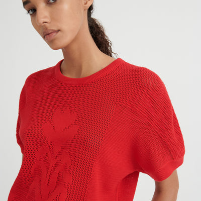 Ariel Top - Poppy Red