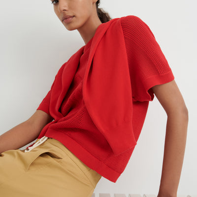 Ariel Top - Poppy Red