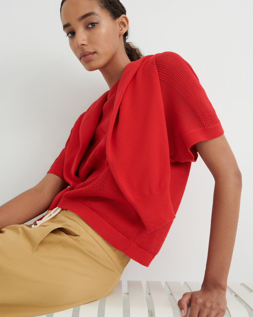 Ariel Top - Poppy Red