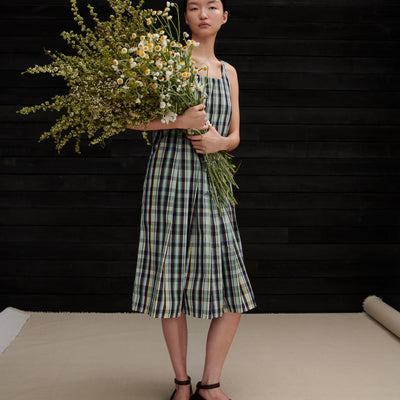 Author Dress - Violet Check