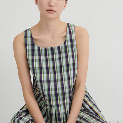 Author Dress - Violet Check