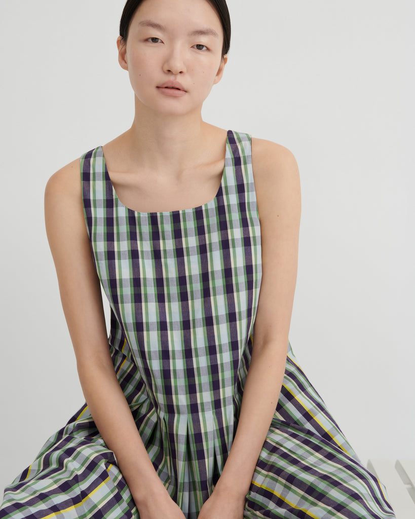 Author Dress - Violet Check