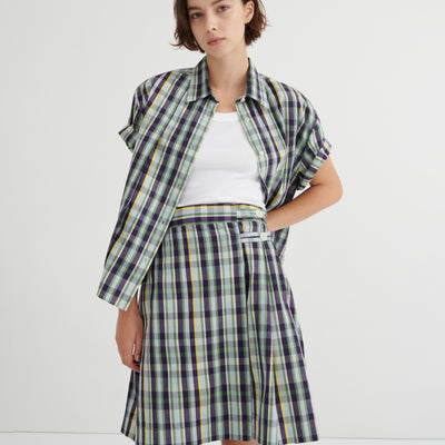 Author Shirt - Violet Check