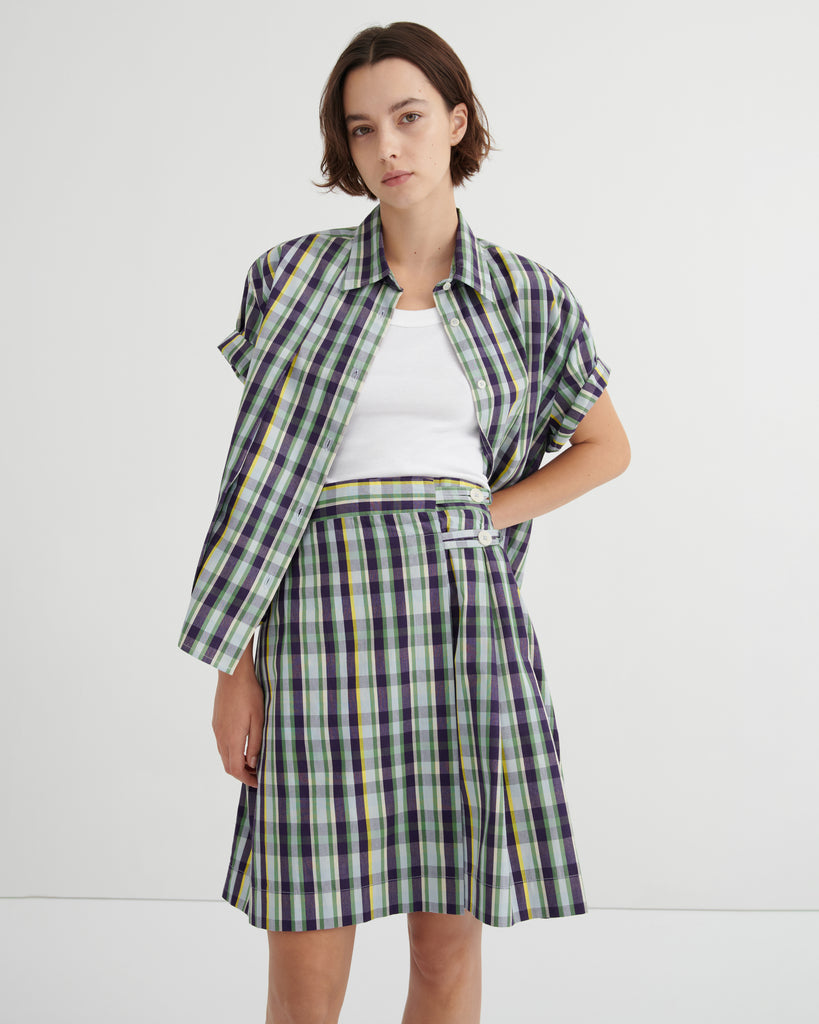 Author Shirt - Violet Check