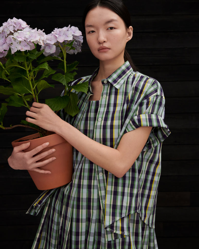 Author Shirt - Violet Check