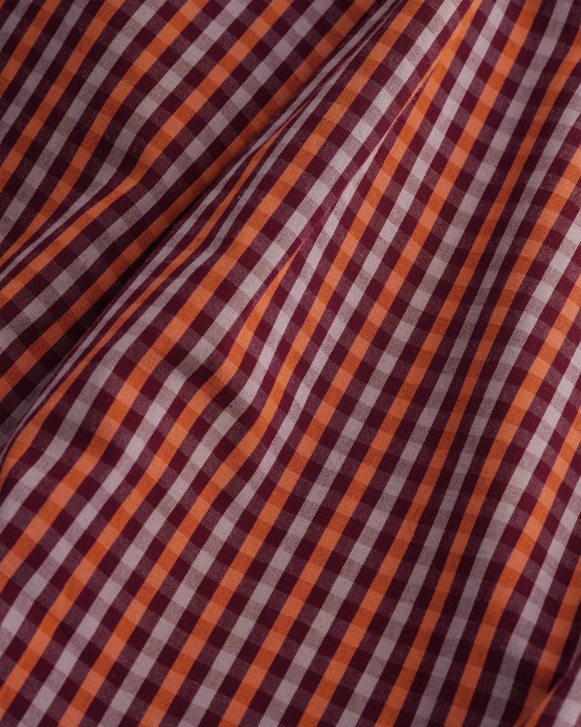 Belle Dress - Maroon Check