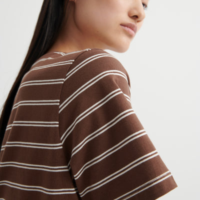 Classic Tee - Brown Stripe