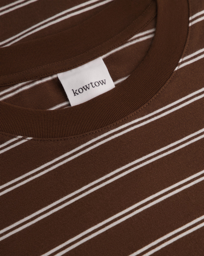 Classic Tee - Brown Stripe