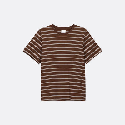 Classic Tee - Brown Stripe
