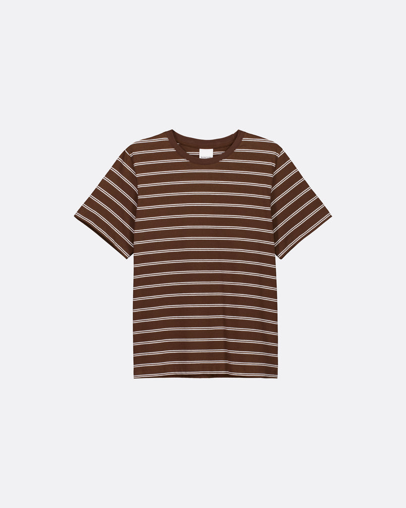 Classic Tee - Brown Stripe
