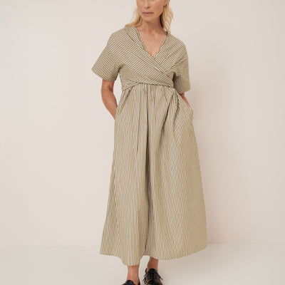 Composer Dress - Treetop Stripe