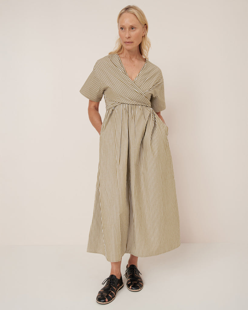 Composer Dress - Treetop Stripe