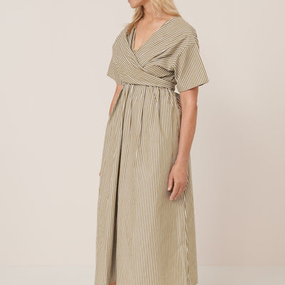 Composer Dress - Treetop Stripe