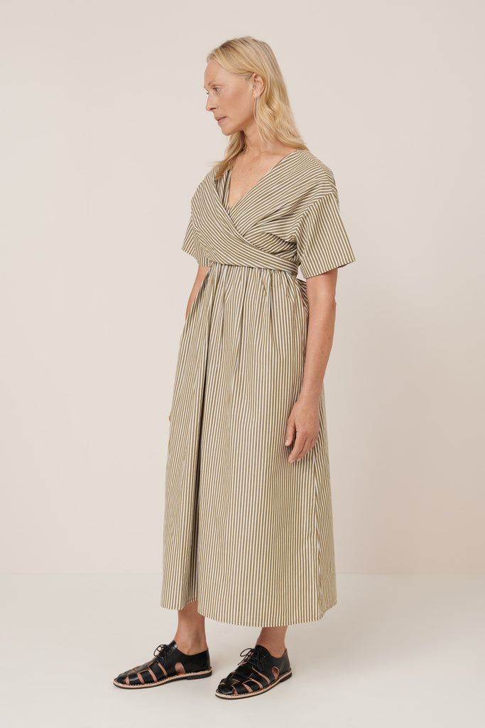 Composer Dress - Treetop Stripe