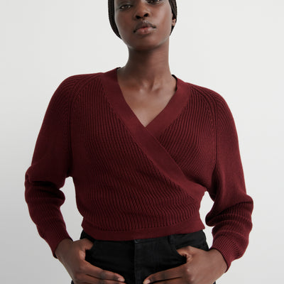 Composure Cardigan - Maroon