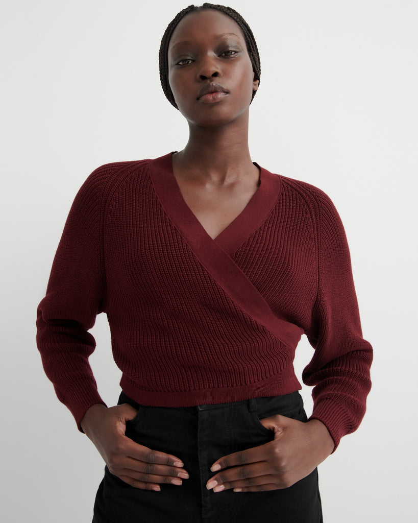 Composure Cardigan - Maroon