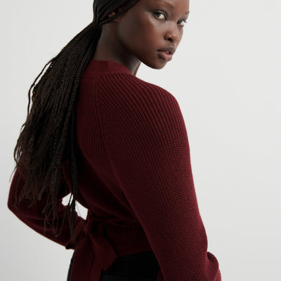 Composure Cardigan - Maroon