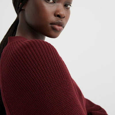 Composure Cardigan - Maroon