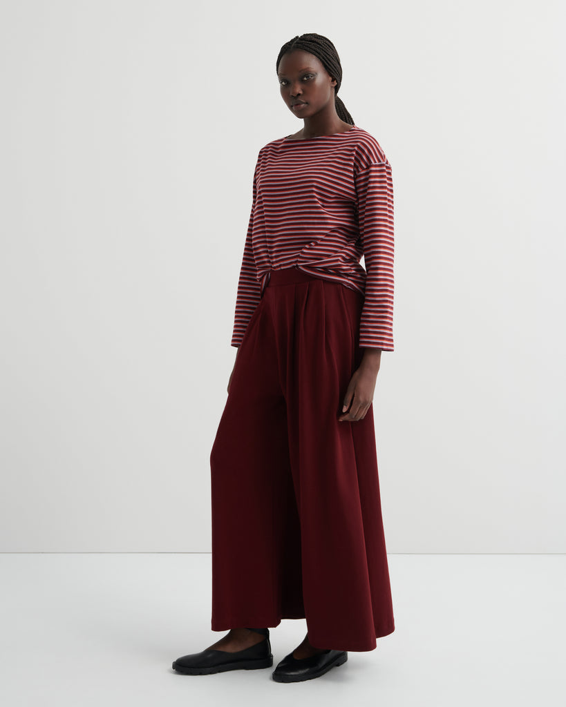 Drape Pant - Maroon
