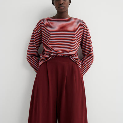 Drape Pant - Maroon