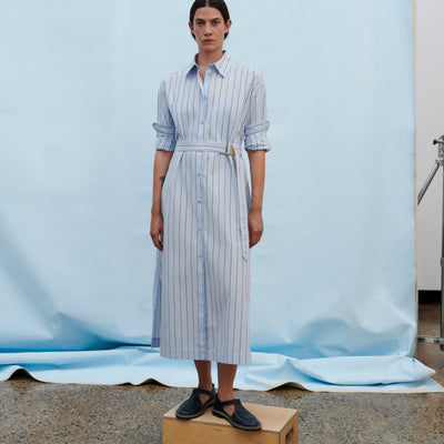 Elementary Dress - Cloud Stripe