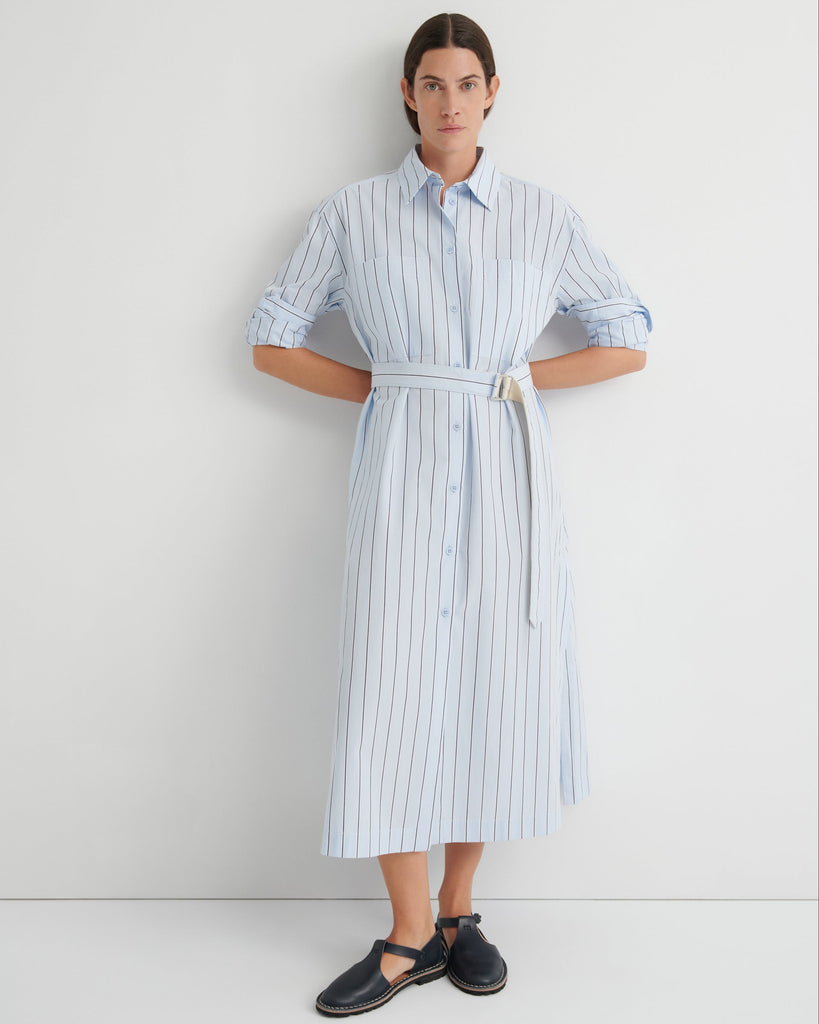 Elementary Dress - Cloud Stripe