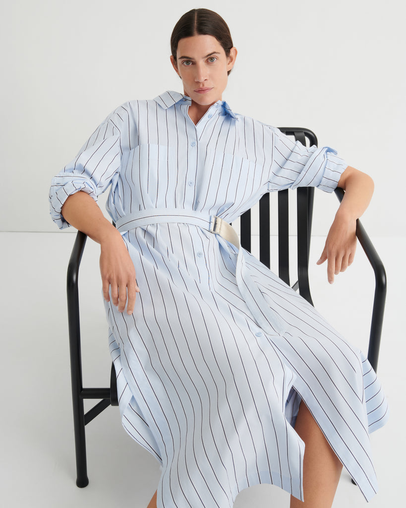Elementary Dress - Cloud Stripe