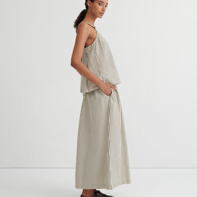 Elle Top - Ecru Stripe