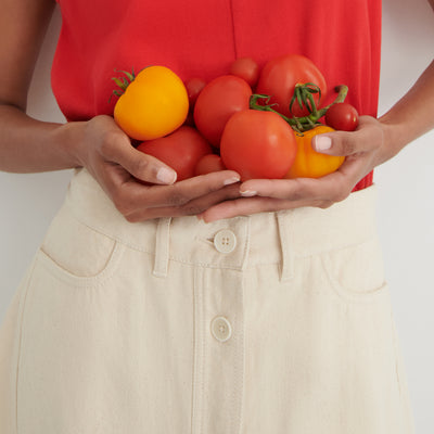 Jubilee Skirt - Ecru Denim