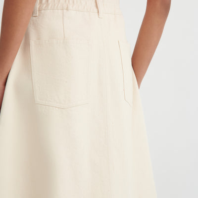 Jubilee Skirt - Ecru Denim