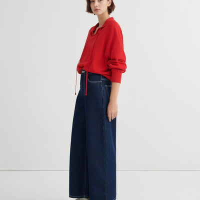 Keyhole Jumper - Poppy Red