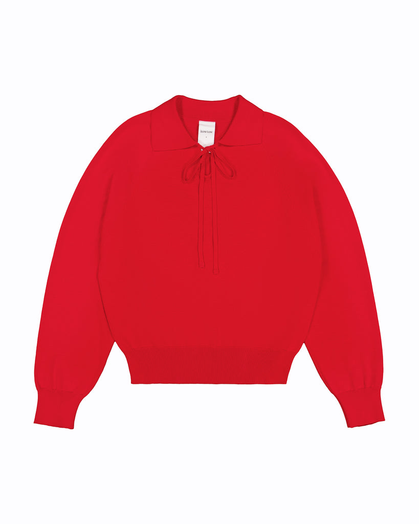 Keyhole Jumper - Poppy Red