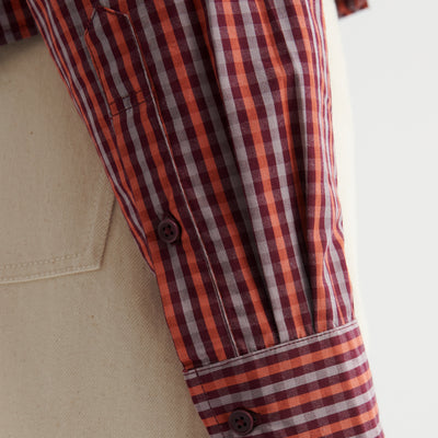 Lauren Shirt - Maroon Check