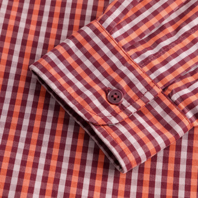 Lauren Shirt - Maroon Check