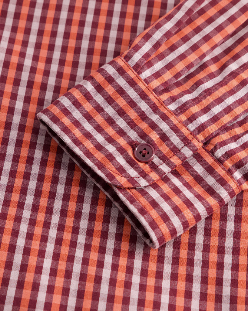 Lauren Shirt - Maroon Check