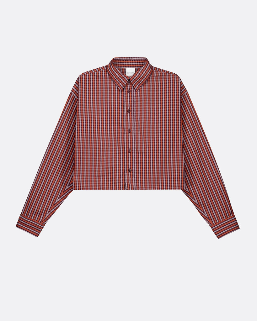 Lauren Shirt - Maroon Check