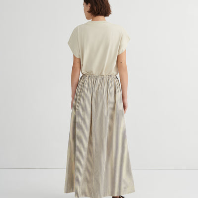 Linear Skirt - Ecru Stripe
