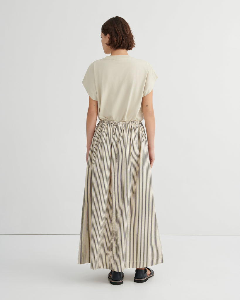 Linear Skirt - Ecru Stripe
