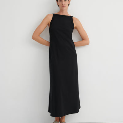 Low Back Dress - Black