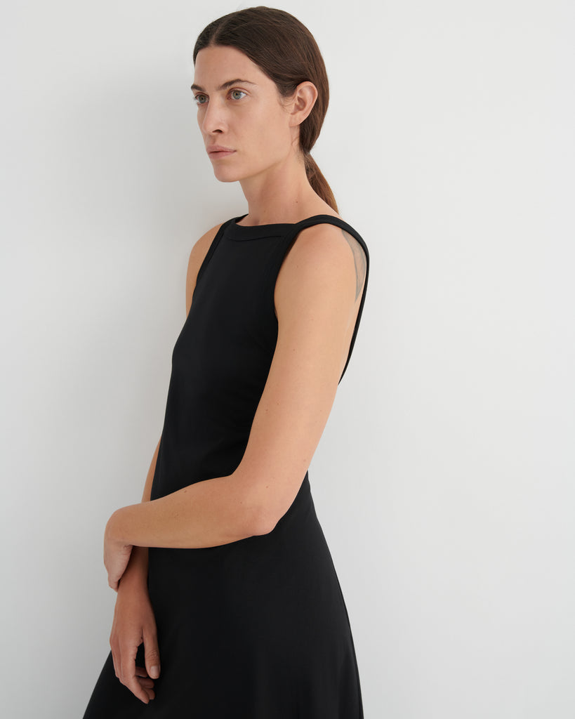 Low Back Dress - Black