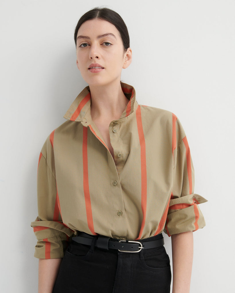 Maker Shirt - Nasturtium Stripe