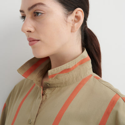 Maker Shirt - Nasturtium Stripe