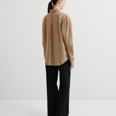 Maker Shirt - Nasturtium Stripe