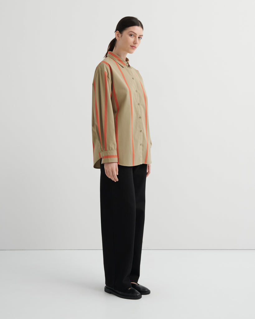 Maker Shirt - Nasturtium Stripe