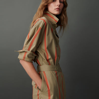 Maker Shirt - Nasturtium Stripe